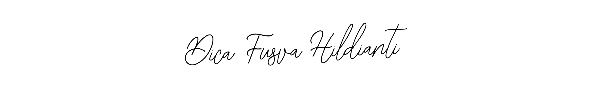 It looks lik you need a new signature style for name Dica Fusva Hildianti. Design unique handwritten (Bearetta-2O07w) signature with our free signature maker in just a few clicks. Dica Fusva Hildianti signature style 12 images and pictures png