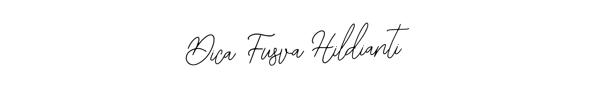 Also You can easily find your signature by using the search form. We will create Dica Fusva Hildianti name handwritten signature images for you free of cost using Bearetta-2O07w sign style. Dica Fusva Hildianti signature style 12 images and pictures png