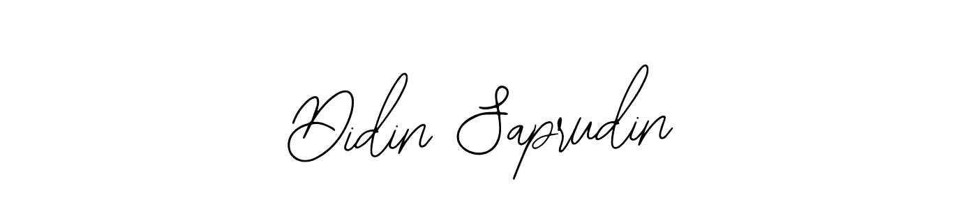 Also we have Didin Saprudin name is the best signature style. Create professional handwritten signature collection using Bearetta-2O07w autograph style. Didin Saprudin signature style 12 images and pictures png