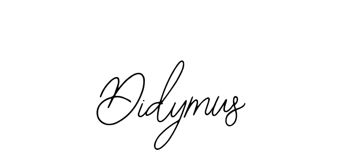 You should practise on your own different ways (Bearetta-2O07w) to write your name (Didymus) in signature. don't let someone else do it for you. Didymus signature style 12 images and pictures png