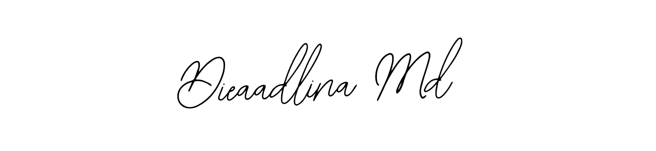 How to Draw Dieaadlina Md signature style? Bearetta-2O07w is a latest design signature styles for name Dieaadlina Md. Dieaadlina Md signature style 12 images and pictures png