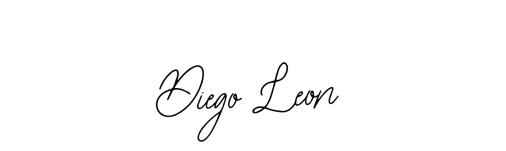Design your own signature with our free online signature maker. With this signature software, you can create a handwritten (Bearetta-2O07w) signature for name Diego Leon. Diego Leon signature style 12 images and pictures png