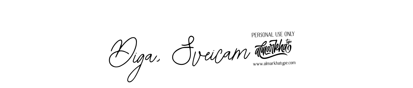 Bearetta-2O07w is a professional signature style that is perfect for those who want to add a touch of class to their signature. It is also a great choice for those who want to make their signature more unique. Get Diga, Sveicam! name to fancy signature for free. Diga, Sveicam! signature style 12 images and pictures png