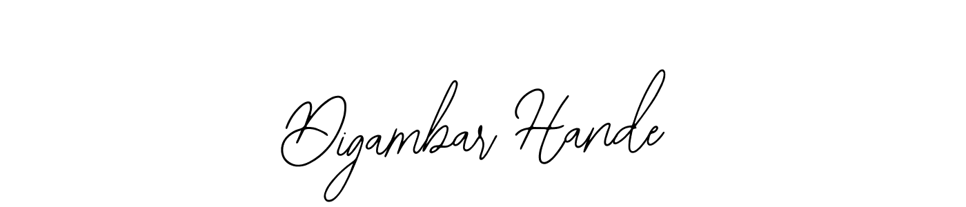 How to make Digambar Hande signature? Bearetta-2O07w is a professional autograph style. Create handwritten signature for Digambar Hande name. Digambar Hande signature style 12 images and pictures png