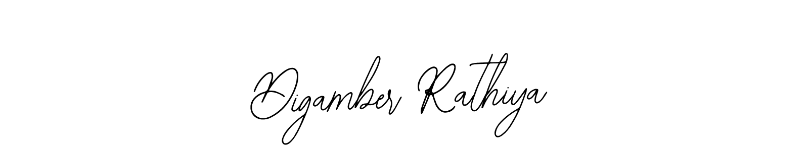 Design your own signature with our free online signature maker. With this signature software, you can create a handwritten (Bearetta-2O07w) signature for name Digamber Rathiya. Digamber Rathiya signature style 12 images and pictures png