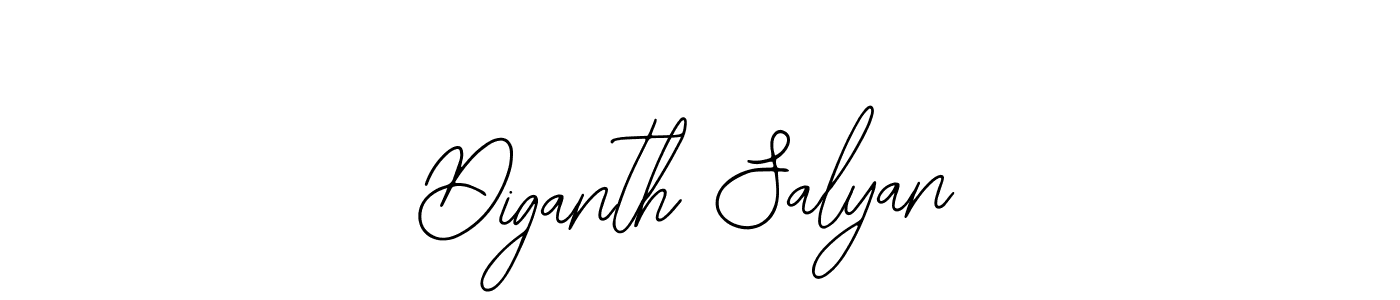 How to make Diganth Salyan name signature. Use Bearetta-2O07w style for creating short signs online. This is the latest handwritten sign. Diganth Salyan signature style 12 images and pictures png