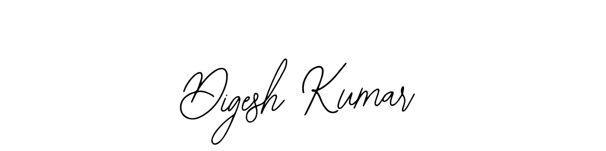 How to make Digesh Kumar name signature. Use Bearetta-2O07w style for creating short signs online. This is the latest handwritten sign. Digesh Kumar signature style 12 images and pictures png