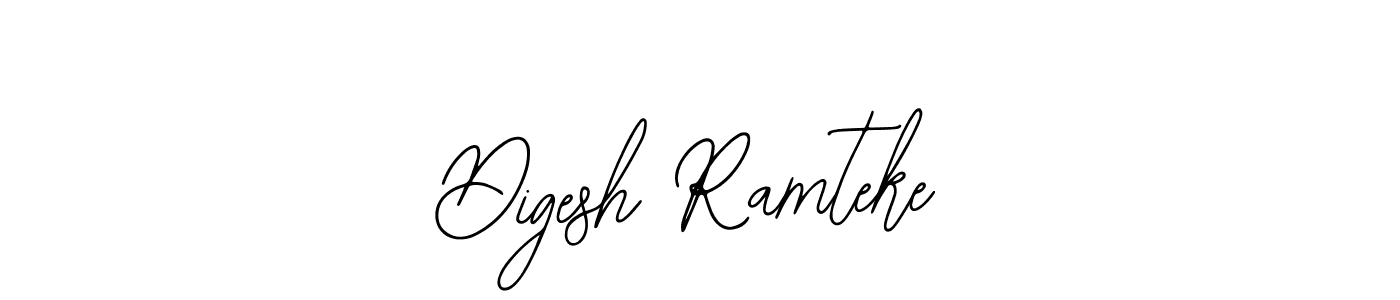 How to make Digesh Ramteke name signature. Use Bearetta-2O07w style for creating short signs online. This is the latest handwritten sign. Digesh Ramteke signature style 12 images and pictures png