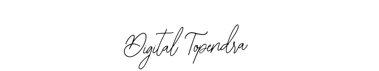 How to make Digital Topendra name signature. Use Bearetta-2O07w style for creating short signs online. This is the latest handwritten sign. Digital Topendra signature style 12 images and pictures png