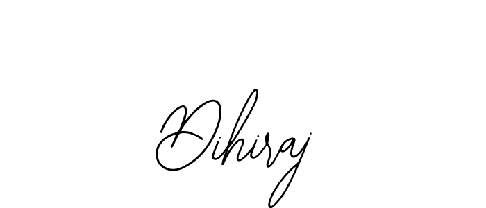 How to make Dihiraj name signature. Use Bearetta-2O07w style for creating short signs online. This is the latest handwritten sign. Dihiraj signature style 12 images and pictures png