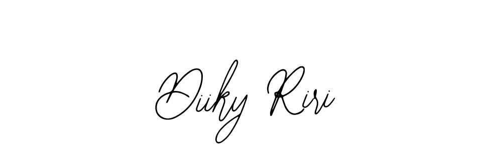 Use a signature maker to create a handwritten signature online. With this signature software, you can design (Bearetta-2O07w) your own signature for name Diiky Riri. Diiky Riri signature style 12 images and pictures png