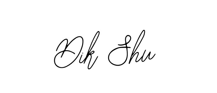 Similarly Bearetta-2O07w is the best handwritten signature design. Signature creator online .You can use it as an online autograph creator for name Dik Shu. Dik Shu signature style 12 images and pictures png