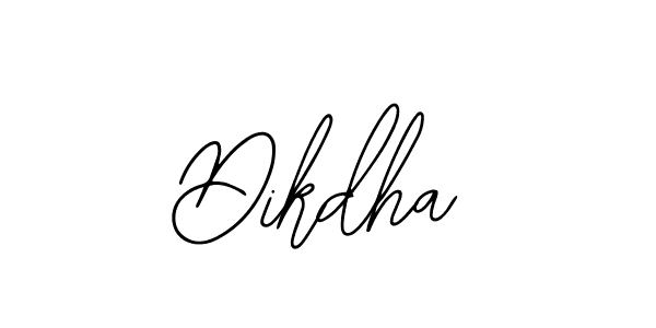 How to Draw Dikdha signature style? Bearetta-2O07w is a latest design signature styles for name Dikdha. Dikdha signature style 12 images and pictures png