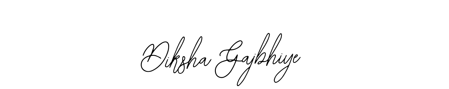 How to make Diksha Gajbhiye name signature. Use Bearetta-2O07w style for creating short signs online. This is the latest handwritten sign. Diksha Gajbhiye signature style 12 images and pictures png