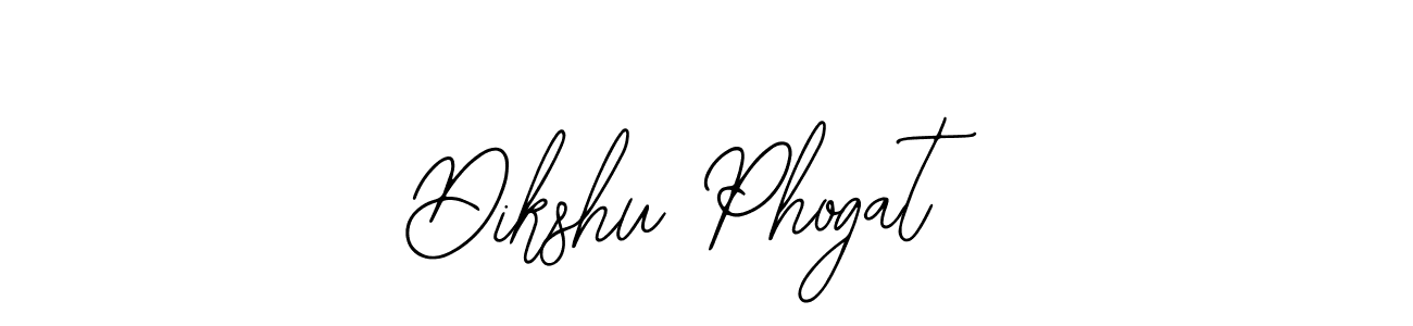 How to make Dikshu Phogat name signature. Use Bearetta-2O07w style for creating short signs online. This is the latest handwritten sign. Dikshu Phogat signature style 12 images and pictures png