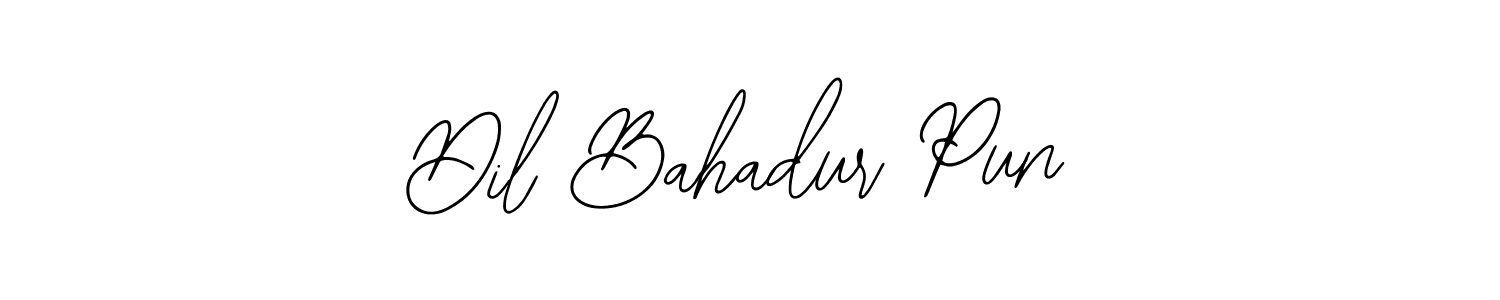 Design your own signature with our free online signature maker. With this signature software, you can create a handwritten (Bearetta-2O07w) signature for name Dil Bahadur Pun. Dil Bahadur Pun signature style 12 images and pictures png