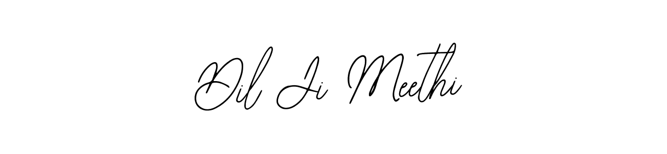 The best way (Bearetta-2O07w) to make a short signature is to pick only two or three words in your name. The name Dil Ji Meethi include a total of six letters. For converting this name. Dil Ji Meethi signature style 12 images and pictures png