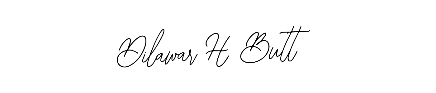 How to make Dilawar H Butt name signature. Use Bearetta-2O07w style for creating short signs online. This is the latest handwritten sign. Dilawar H Butt signature style 12 images and pictures png