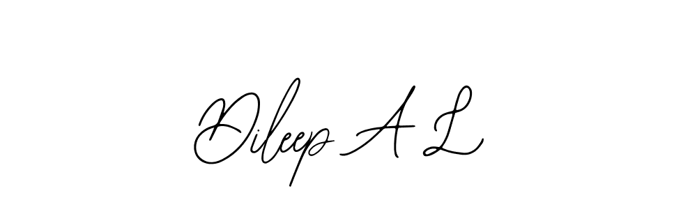 Design your own signature with our free online signature maker. With this signature software, you can create a handwritten (Bearetta-2O07w) signature for name Dileep A L. Dileep A L signature style 12 images and pictures png