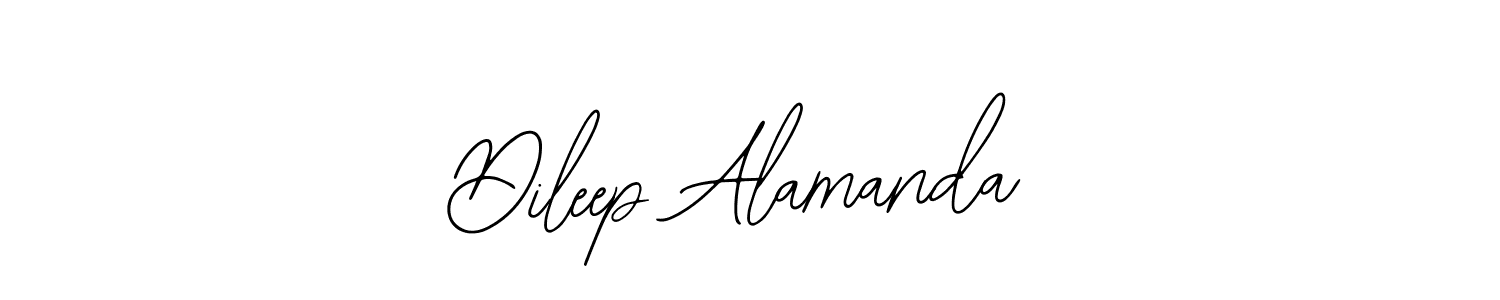 if you are searching for the best signature style for your name Dileep Alamanda. so please give up your signature search. here we have designed multiple signature styles  using Bearetta-2O07w. Dileep Alamanda signature style 12 images and pictures png