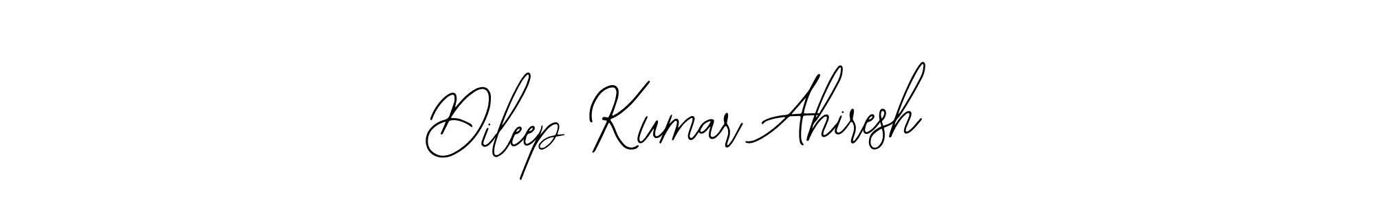 How to make Dileep Kumar Ahiresh name signature. Use Bearetta-2O07w style for creating short signs online. This is the latest handwritten sign. Dileep Kumar Ahiresh signature style 12 images and pictures png