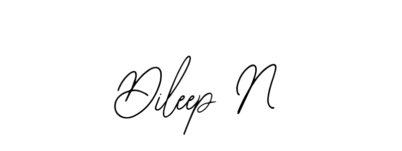 The best way (Bearetta-2O07w) to make a short signature is to pick only two or three words in your name. The name Dileep N include a total of six letters. For converting this name. Dileep N signature style 12 images and pictures png