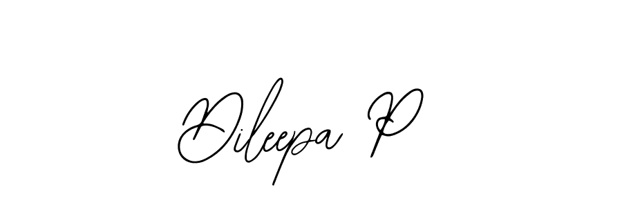 It looks lik you need a new signature style for name Dileepa P. Design unique handwritten (Bearetta-2O07w) signature with our free signature maker in just a few clicks. Dileepa P signature style 12 images and pictures png