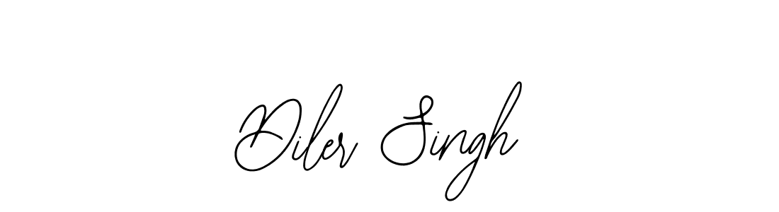 You should practise on your own different ways (Bearetta-2O07w) to write your name (Diler Singh) in signature. don't let someone else do it for you. Diler Singh signature style 12 images and pictures png