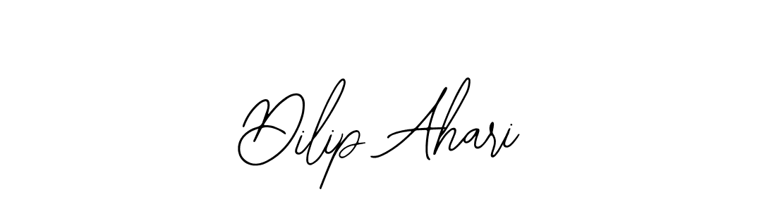 Similarly Bearetta-2O07w is the best handwritten signature design. Signature creator online .You can use it as an online autograph creator for name Dilip Ahari. Dilip Ahari signature style 12 images and pictures png