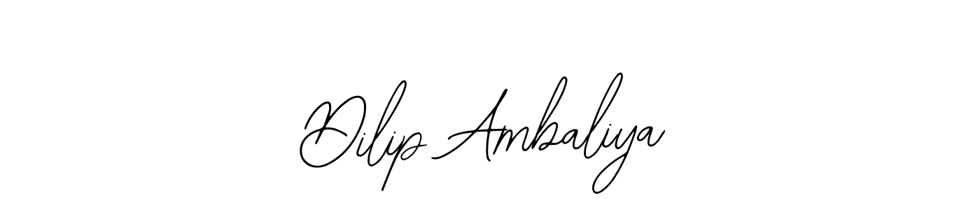 Create a beautiful signature design for name Dilip Ambaliya. With this signature (Bearetta-2O07w) fonts, you can make a handwritten signature for free. Dilip Ambaliya signature style 12 images and pictures png