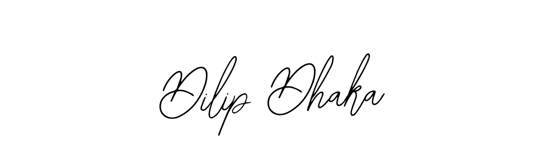 Also we have Dilip Dhaka name is the best signature style. Create professional handwritten signature collection using Bearetta-2O07w autograph style. Dilip Dhaka signature style 12 images and pictures png