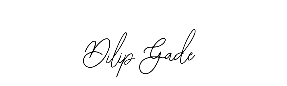 How to make Dilip Gade name signature. Use Bearetta-2O07w style for creating short signs online. This is the latest handwritten sign. Dilip Gade signature style 12 images and pictures png