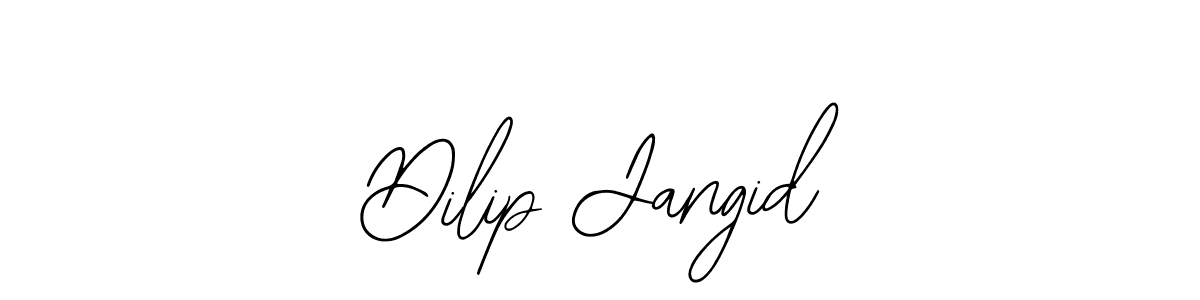 The best way (Bearetta-2O07w) to make a short signature is to pick only two or three words in your name. The name Dilip Jangid include a total of six letters. For converting this name. Dilip Jangid signature style 12 images and pictures png