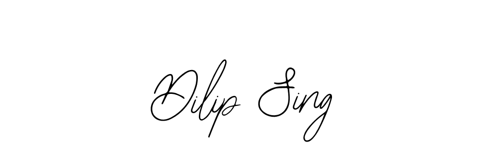 The best way (Bearetta-2O07w) to make a short signature is to pick only two or three words in your name. The name Dilip Sing include a total of six letters. For converting this name. Dilip Sing signature style 12 images and pictures png