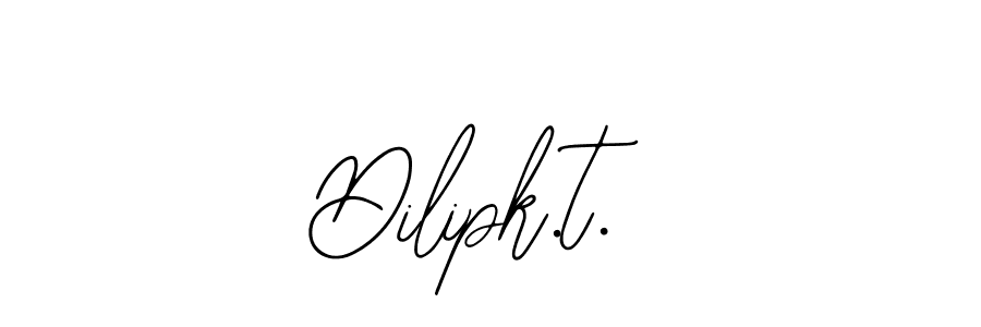 How to make Dilipk.t. name signature. Use Bearetta-2O07w style for creating short signs online. This is the latest handwritten sign. Dilipk.t. signature style 12 images and pictures png