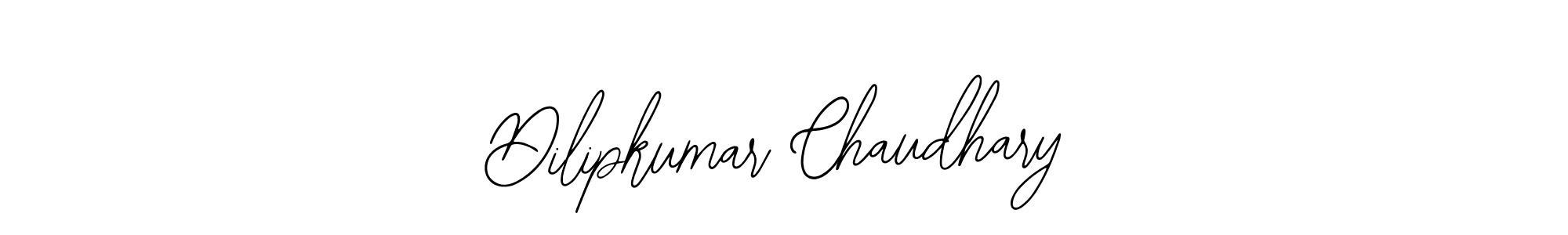 How to make Dilipkumar Chaudhary name signature. Use Bearetta-2O07w style for creating short signs online. This is the latest handwritten sign. Dilipkumar Chaudhary signature style 12 images and pictures png