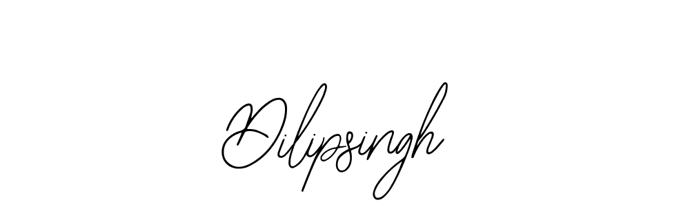 How to make Dilipsingh name signature. Use Bearetta-2O07w style for creating short signs online. This is the latest handwritten sign. Dilipsingh signature style 12 images and pictures png