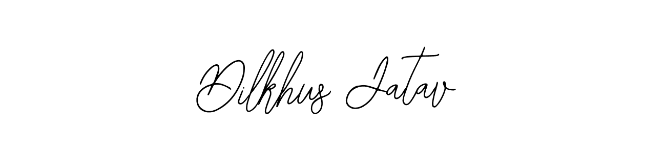 How to make Dilkhus Jatav name signature. Use Bearetta-2O07w style for creating short signs online. This is the latest handwritten sign. Dilkhus Jatav signature style 12 images and pictures png