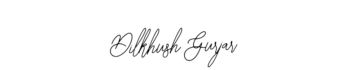 Create a beautiful signature design for name Dilkhush Gurjar. With this signature (Bearetta-2O07w) fonts, you can make a handwritten signature for free. Dilkhush Gurjar signature style 12 images and pictures png