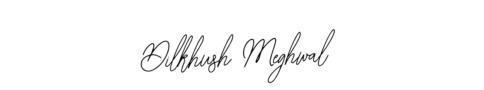 Use a signature maker to create a handwritten signature online. With this signature software, you can design (Bearetta-2O07w) your own signature for name Dilkhush Meghwal. Dilkhush Meghwal signature style 12 images and pictures png