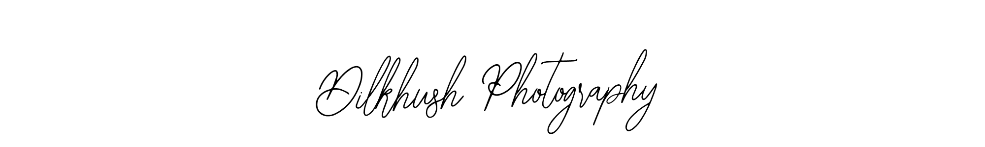 How to make Dilkhush Photography name signature. Use Bearetta-2O07w style for creating short signs online. This is the latest handwritten sign. Dilkhush Photography signature style 12 images and pictures png