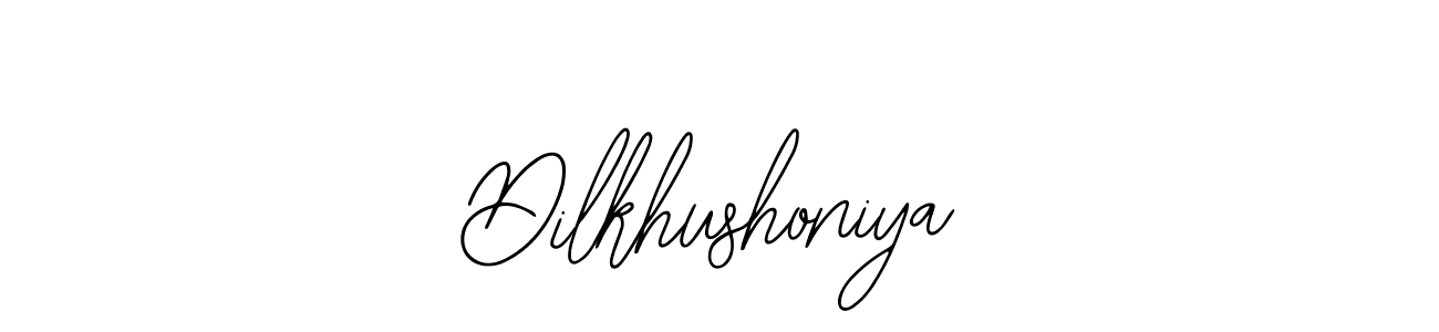 if you are searching for the best signature style for your name Dilkhushoniya. so please give up your signature search. here we have designed multiple signature styles  using Bearetta-2O07w. Dilkhushoniya signature style 12 images and pictures png