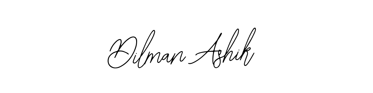 How to make Dilman Ashik name signature. Use Bearetta-2O07w style for creating short signs online. This is the latest handwritten sign. Dilman Ashik signature style 12 images and pictures png