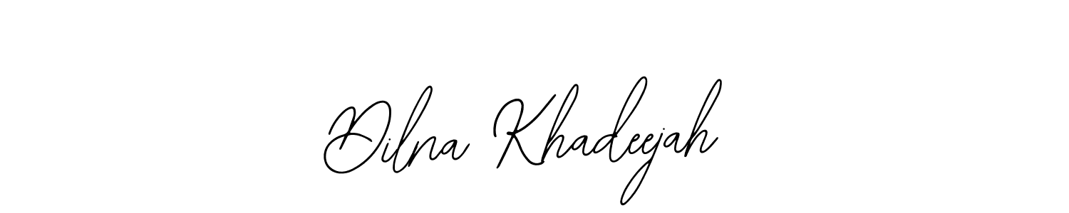 Make a beautiful signature design for name Dilna Khadeejah. With this signature (Bearetta-2O07w) style, you can create a handwritten signature for free. Dilna Khadeejah signature style 12 images and pictures png