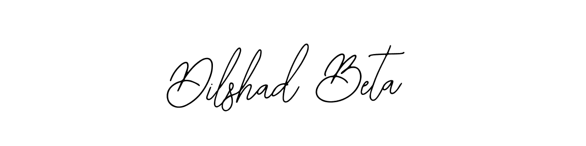 The best way (Bearetta-2O07w) to make a short signature is to pick only two or three words in your name. The name Dilshad Beta include a total of six letters. For converting this name. Dilshad Beta signature style 12 images and pictures png