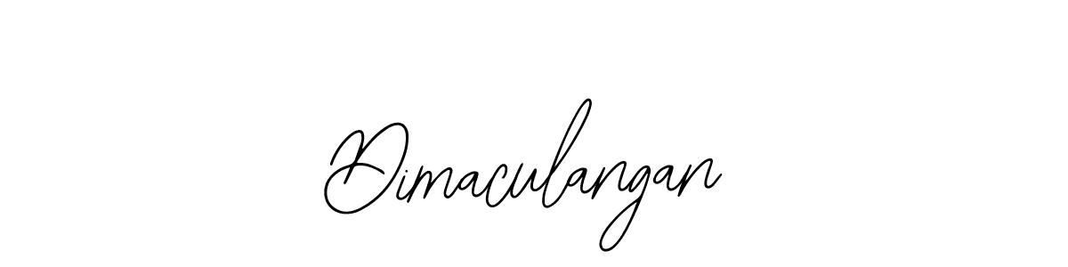 Design your own signature with our free online signature maker. With this signature software, you can create a handwritten (Bearetta-2O07w) signature for name Dimaculangan. Dimaculangan signature style 12 images and pictures png