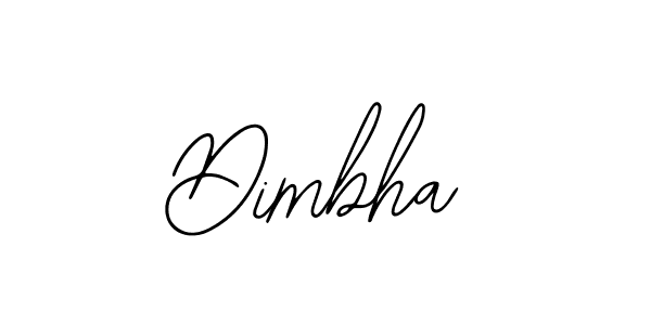 How to make Dimbha name signature. Use Bearetta-2O07w style for creating short signs online. This is the latest handwritten sign. Dimbha signature style 12 images and pictures png