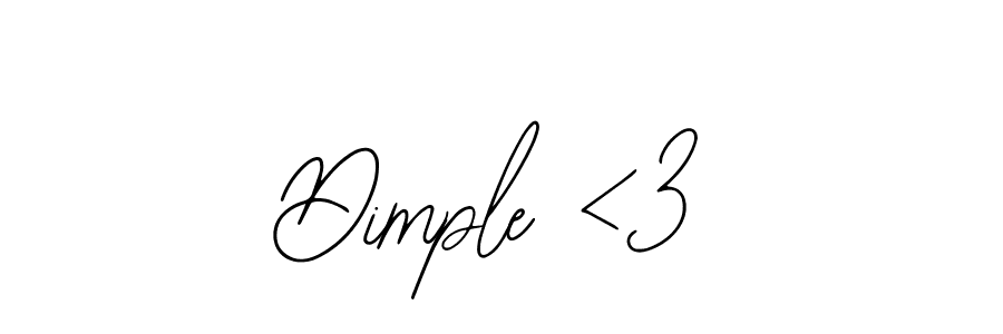 Also we have Dimple <3 name is the best signature style. Create professional handwritten signature collection using Bearetta-2O07w autograph style. Dimple <3 signature style 12 images and pictures png