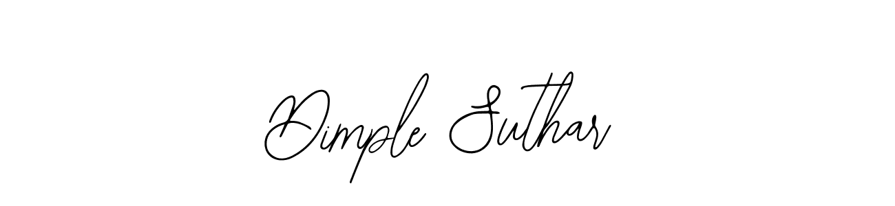 You should practise on your own different ways (Bearetta-2O07w) to write your name (Dimple Suthar) in signature. don't let someone else do it for you. Dimple Suthar signature style 12 images and pictures png