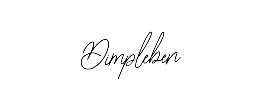 Make a beautiful signature design for name Dimpleben. With this signature (Bearetta-2O07w) style, you can create a handwritten signature for free. Dimpleben signature style 12 images and pictures png